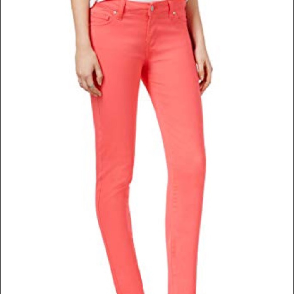 Celebrity Pink stretch skinny pants - hot pink
